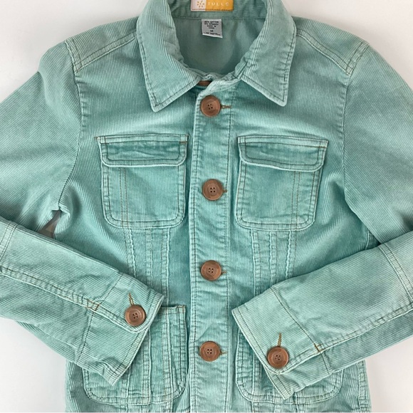 Anthropologie Tulle Mint Green Corduroy Jacket | Medium - Picture 2 of 12